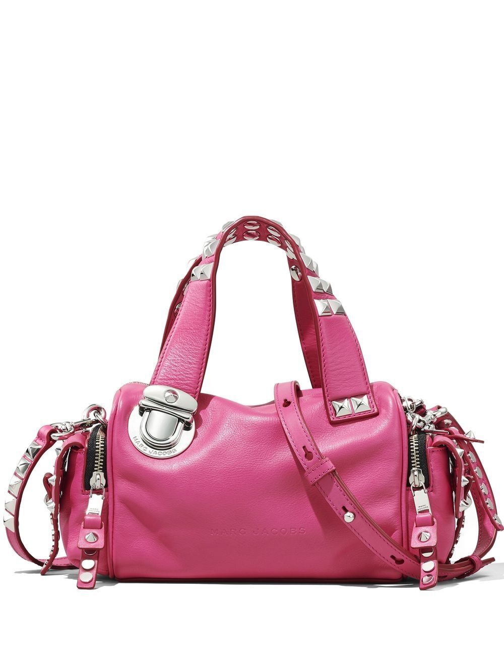 Marc Jacobs The Studded Pushlock mini satchel - Pink