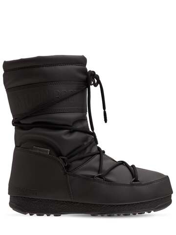 MOON BOOT Midi Rubber Moon Boots in black