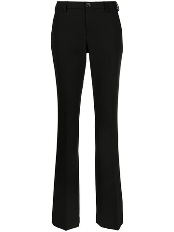 Pt01 flared tailored trousers in black