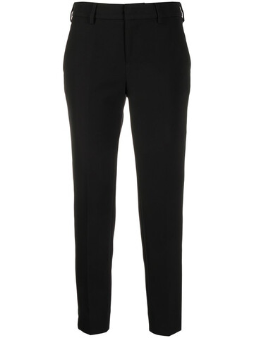 Pt01 cropped slim-fit trousers in black