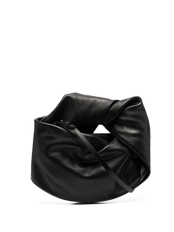 Y/Project ruched tote bag in black