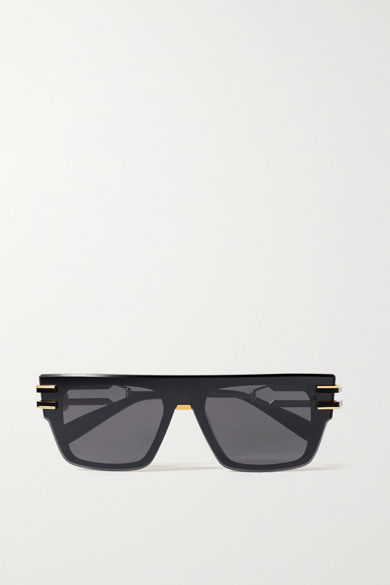 Balmain - Soldat Square-frame Acetate Sunglasses - Black