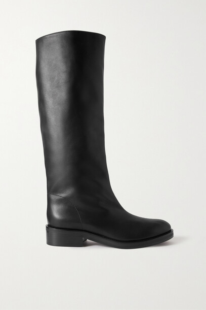 Co - Leather Knee Boots - Black