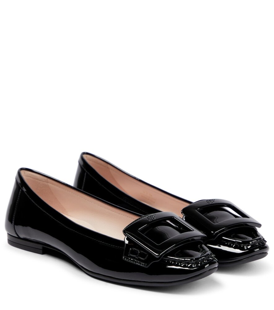 Roger Vivier Patent leather loafers in black