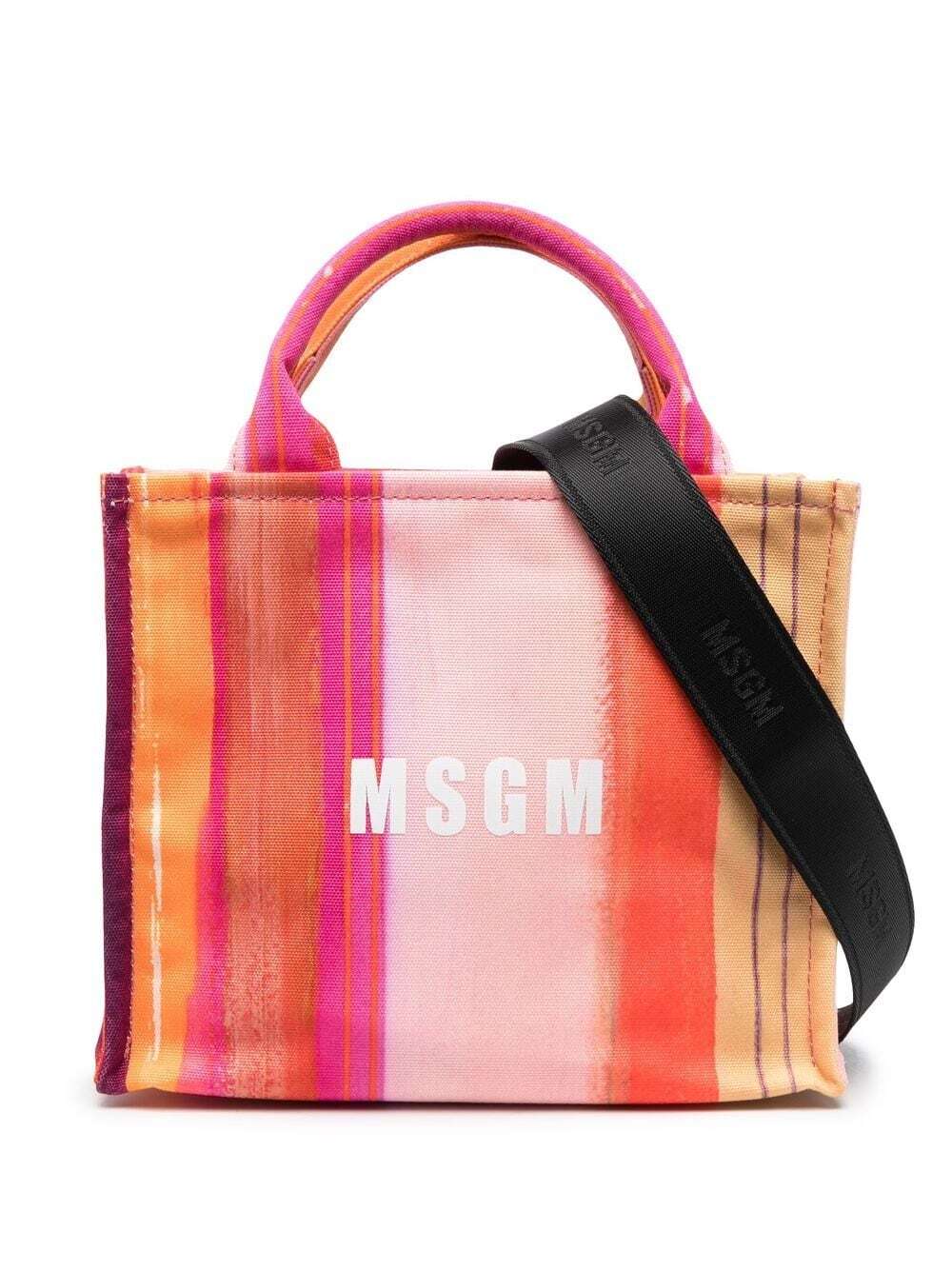 MSGM logo-print tote bag - Pink