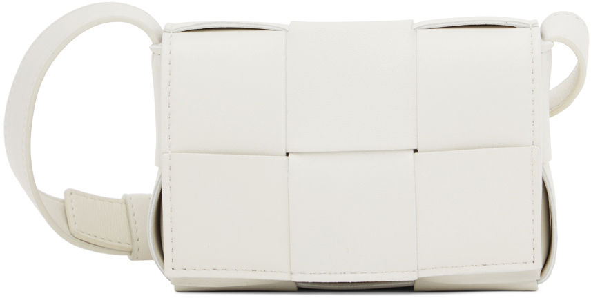 Bottega Veneta White Cassette Shoulder Bag