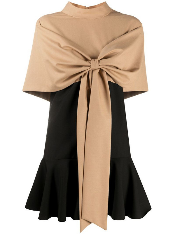 Atu Body Couture bow front dress in black
