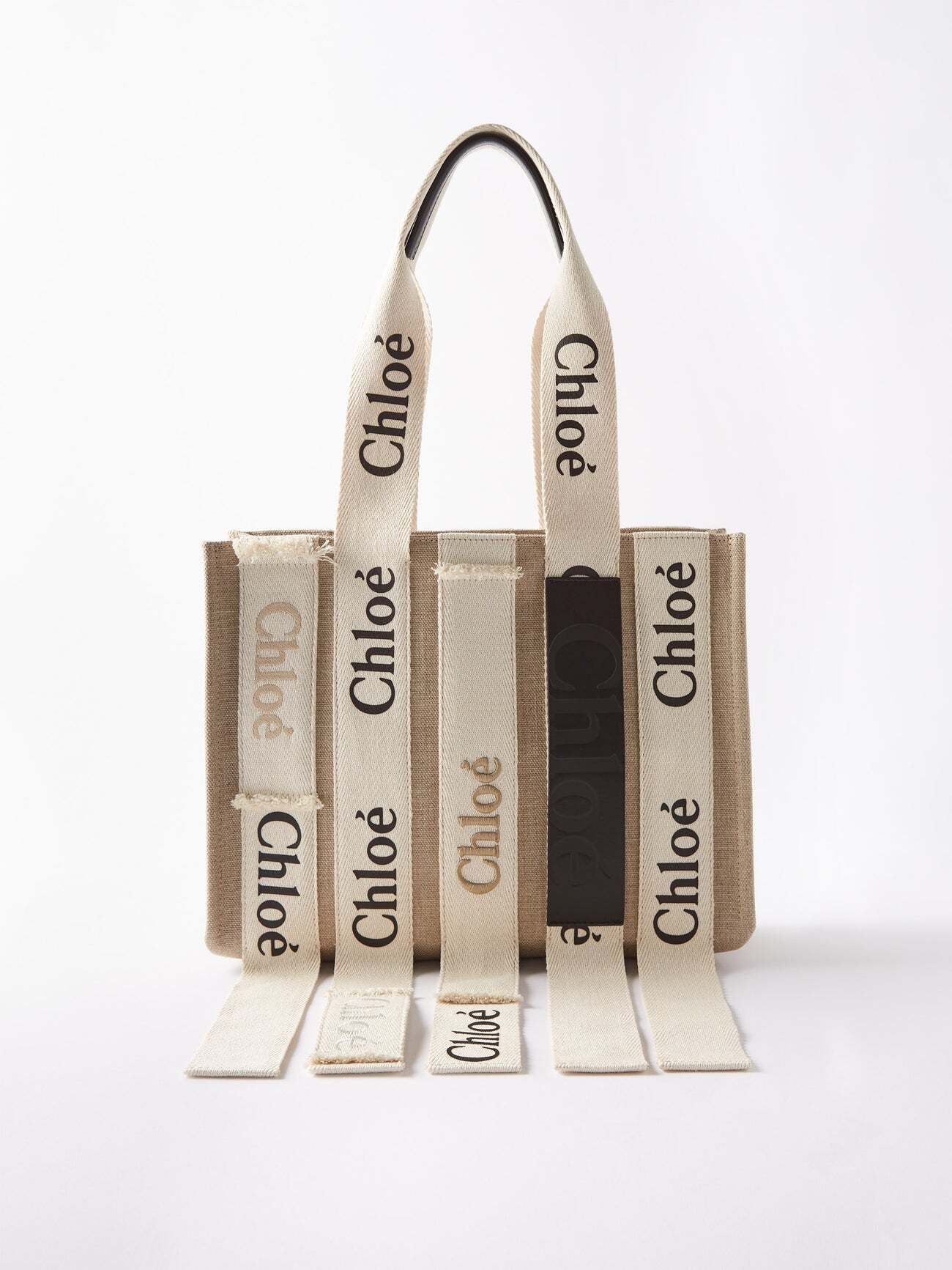 Chloé Chloé - Woody Multi-strap Canvas Tote Bag - Womens - Beige