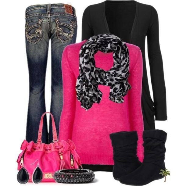 sweater scarf cardigan pink leopard print leopard print shoes shirt