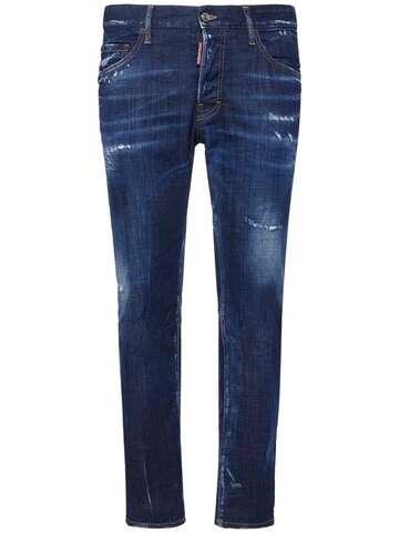 dsquared2 642 fit cotton denim jeans in navy