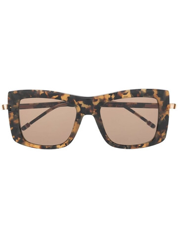 Thom Browne Eyewear TB419 square frame sunglasses in brown
