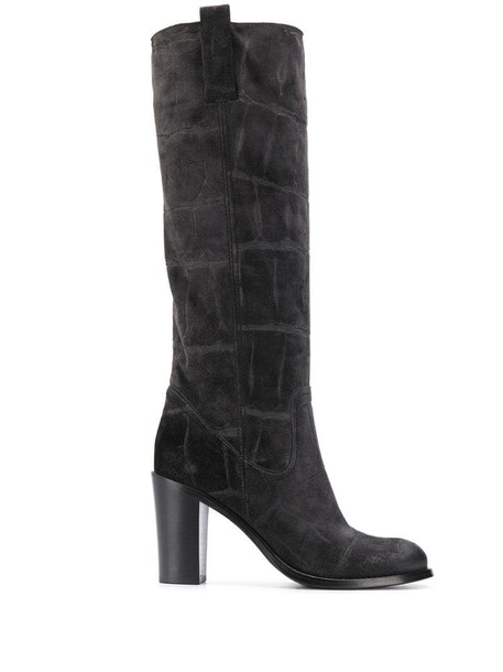 Strategia A4375 knee length boots in grey