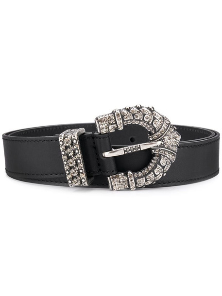 Etro embellished buckle belt in black