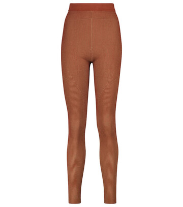 Jacquemus Le Legging Arancia knit leggings in brown
