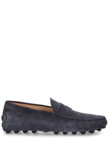 tod's gommino suede loafers