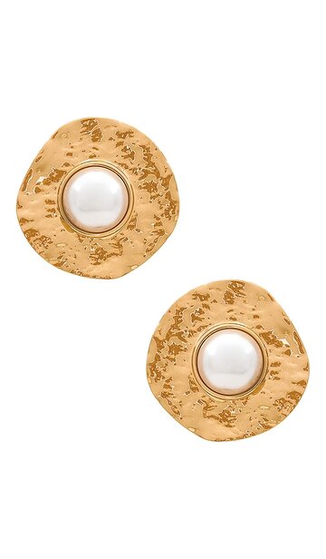 8 other reasons disc earrings in metallic gold