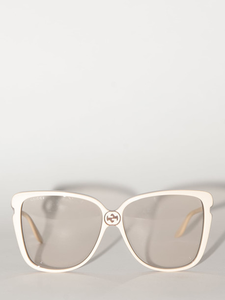 GUCCI Butterfly Gg Interlocking Sunglasses in ivory