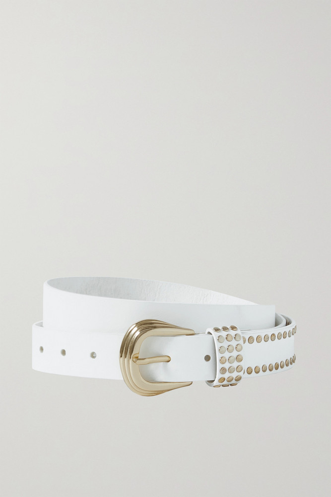 Balenciaga Leather belt in white - Wheretoget