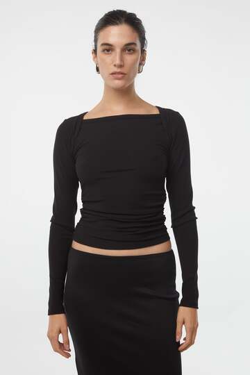The Line by K BECKS LONG SLEEVE TOP