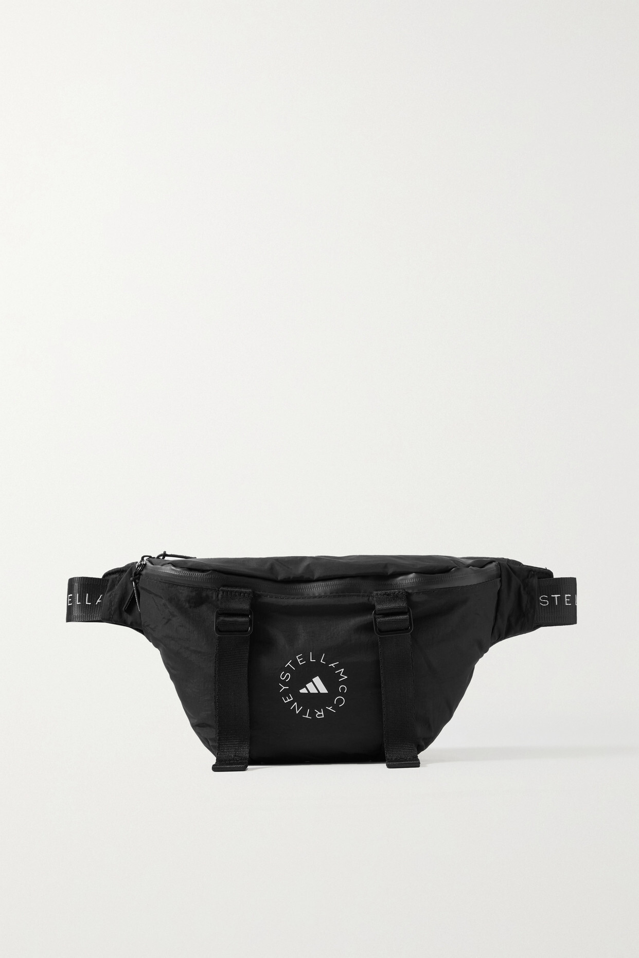 adidas by Stella McCartney - Convertible Printed Recycled-shell Belt Bag - Black