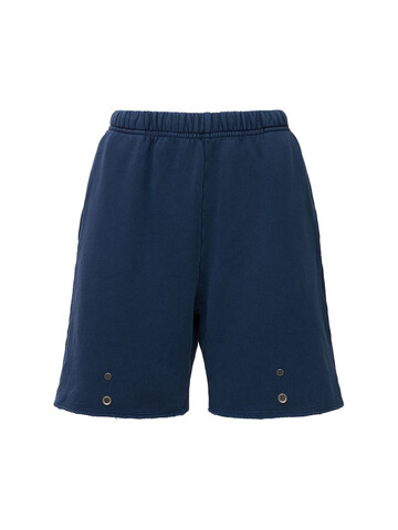 LES TIEN Cotton Shorts in blue