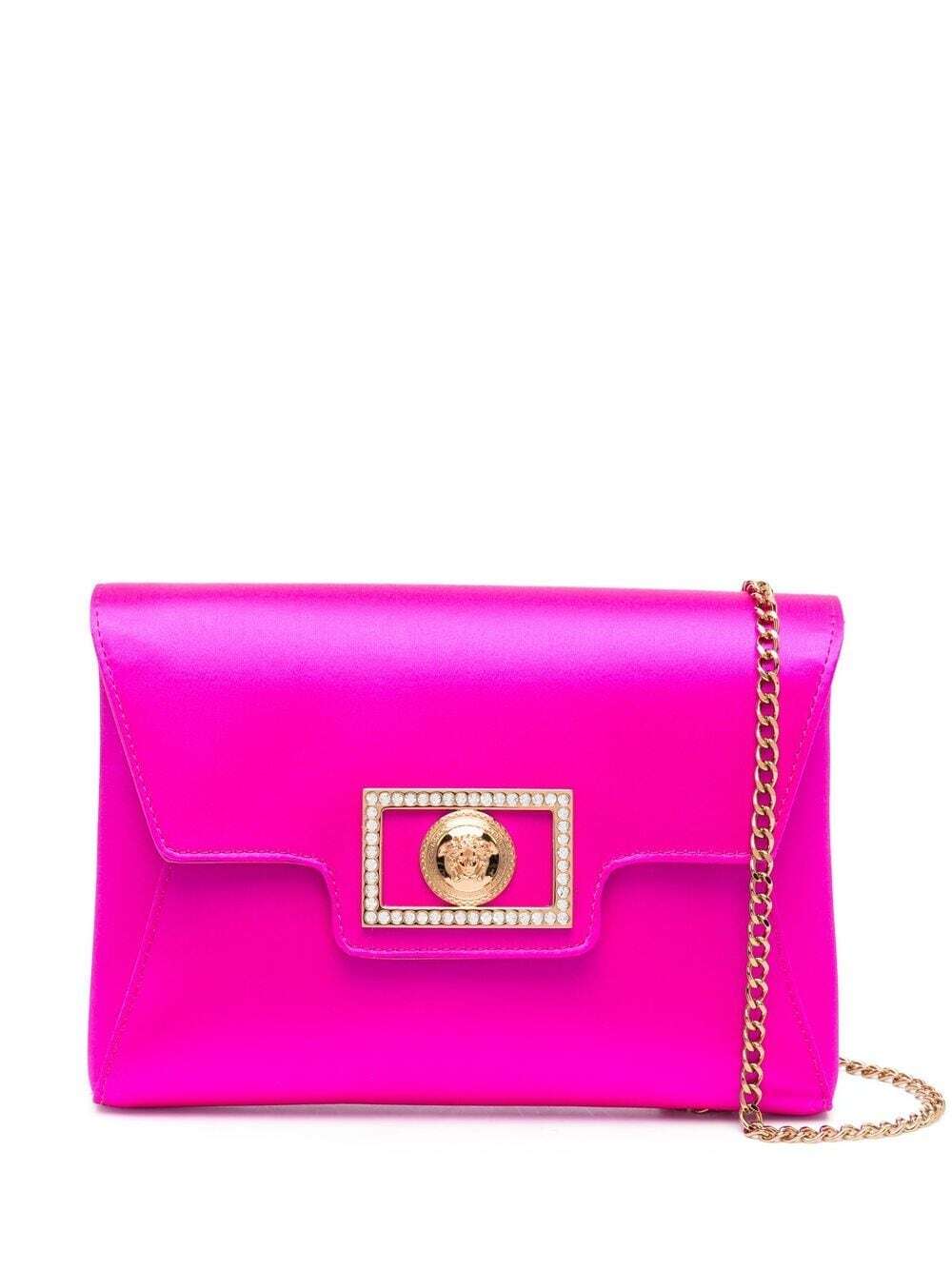 Versace logo-plaque crossbody-bag - Pink