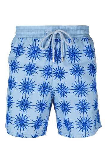 vilebrequin star-print swim shorts - blue