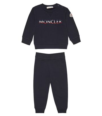 Moncler Enfant Baby sweatshirt and sweatpants set in blue