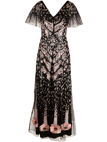 Temperley London Candy sequin-embellished gown in black