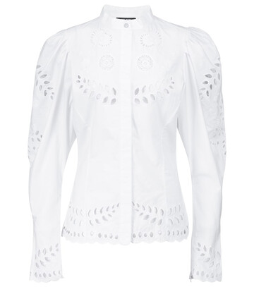 Isabel Marant Danala broderie anglaise blouse in white