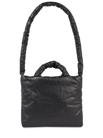 KASSL EDITIONS Small Pillow Oil Cotton Blend Tote Bag in black