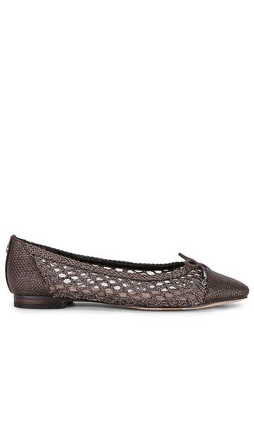 sam edelman may flat in chocolate in brown