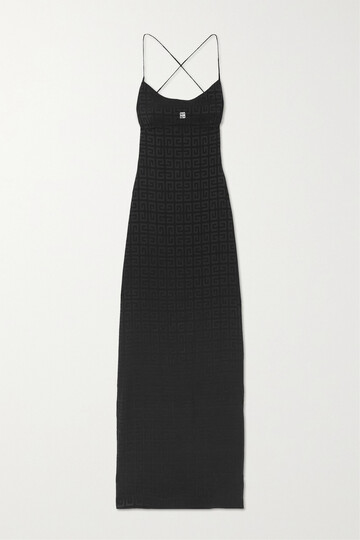 givenchy - jacquard gown - black