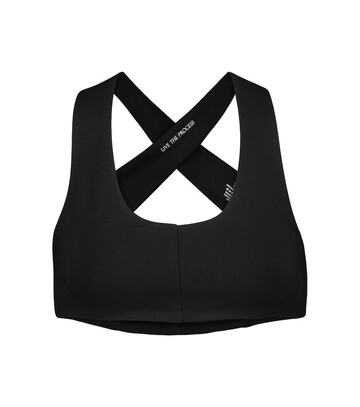 live the process onxy sports bra in black