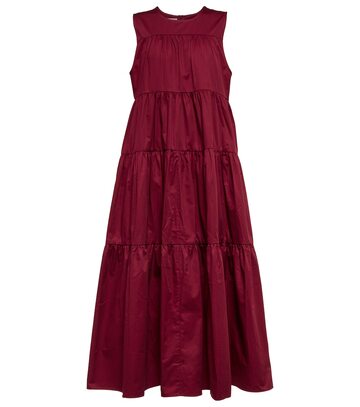 CO Essentials tiered cotton dress in red