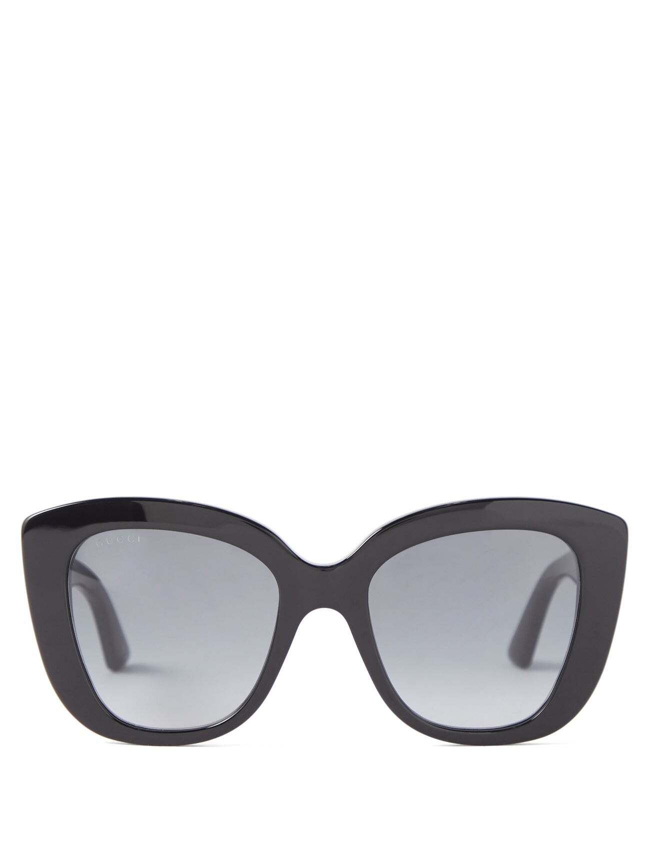 Gucci - Oversized Butterfly-frame Acetate Sunglasses - Womens - Black