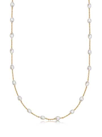 astley clarke pearl biography necklace - gold