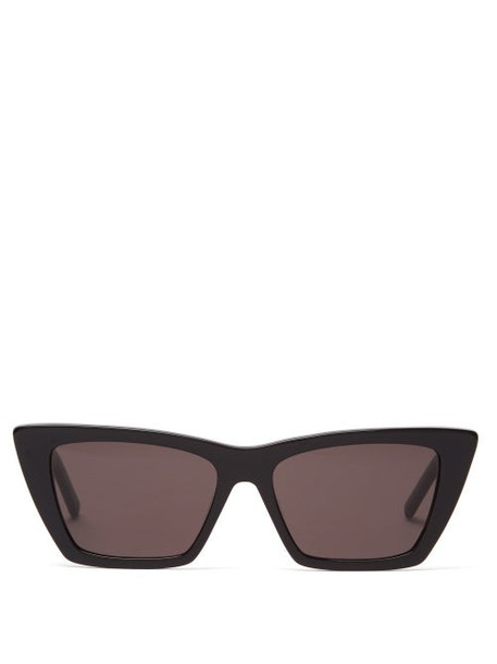 Saint Laurent - Mica Cat-eye Acetate Sunglasses - Womens - Black