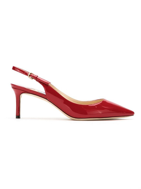 Jimmy Choo pointy toe pumps in red
