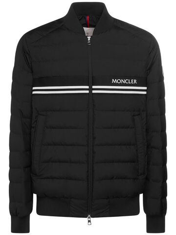 moncler mounier tech down jacket in black