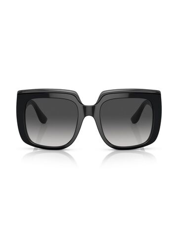 dolce & gabbana eyewear square-frame oversized sunglasses - black