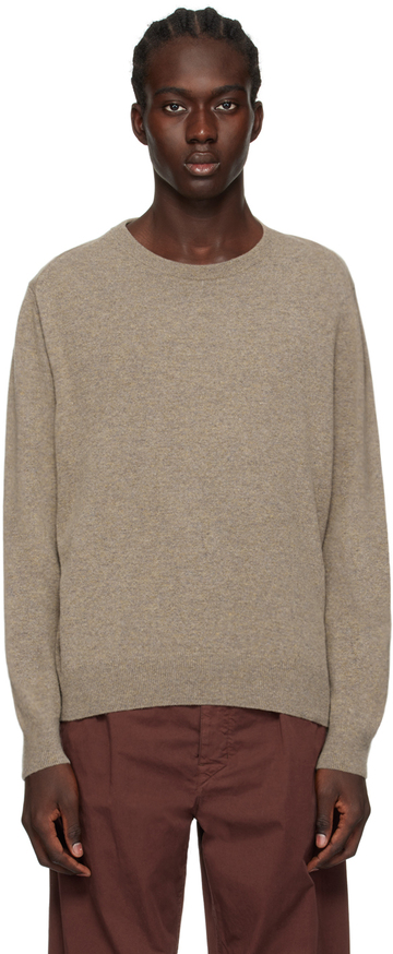 lemaire beige relaxed sweater