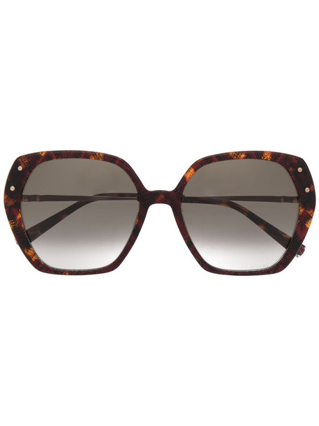 MISSONI EYEWEAR oversized sunglasses - Brown