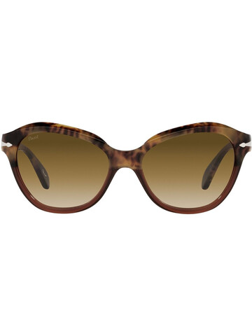 persol cat-eye frame sunglasses - brown