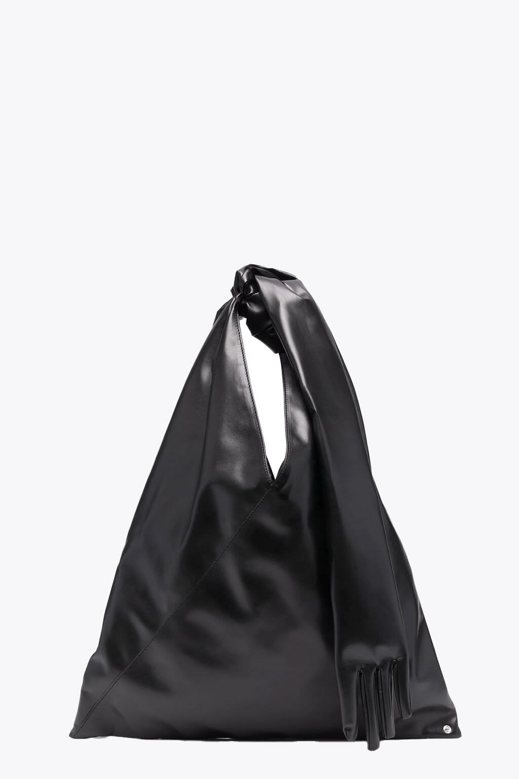 MM6 Maison Margiela Borsa Mano Mm6 Black vegan leather Japanese bag with glove detail in nero