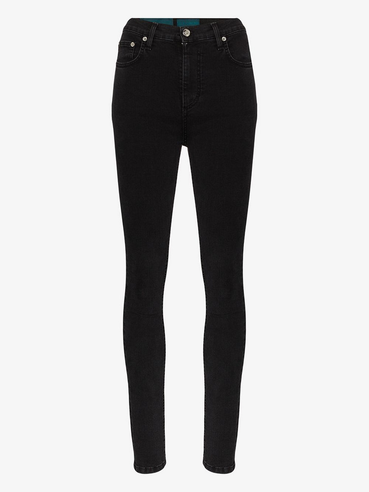 Self Cinema High waist skinny jeans in black
