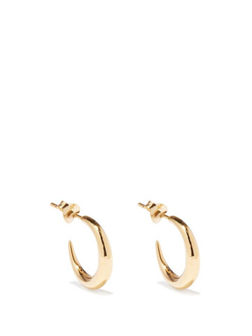 otiumberg - graduated 14kt gold-vermeil hoop earrings - womens - yellow gold