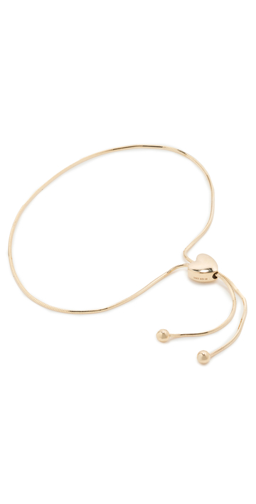 Ariel Gordon Jewelry Heart String Bracelets in gold / yellow