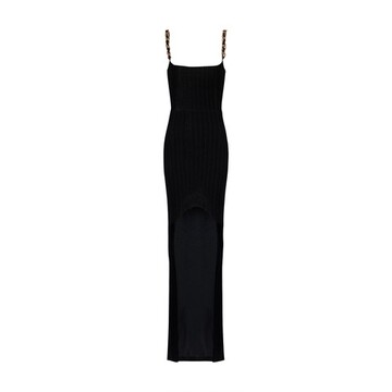 Balmain Velvet long dress in noir