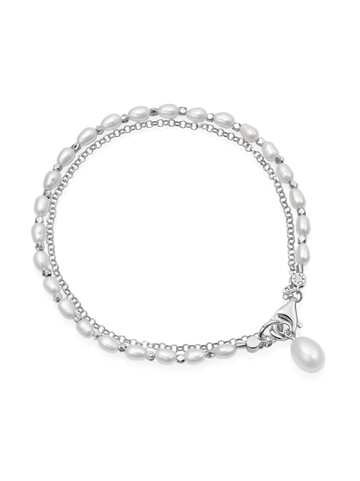 astley clarke pearl biography bracelet - silver